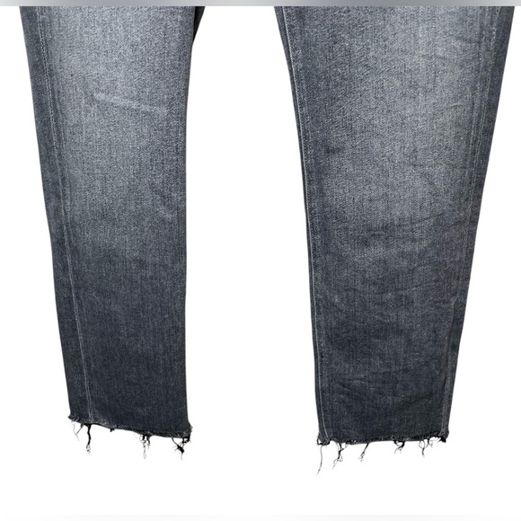 Mother The Pixie Dazzler Ankle Fray Jeans in Digging Up Dirt Size 34 Raw Hem - Picture 9 of 15